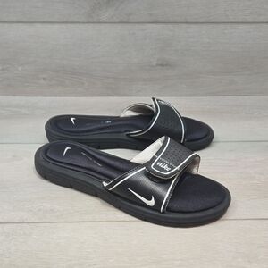 Nike Women's Comfort Footbed Black Slide Sandals Shoes Sz 7